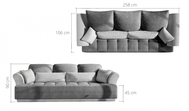 Izvelkamais dīvans PURE sofa