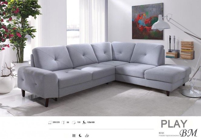 PLAY izvelkamais stūra dīvāns