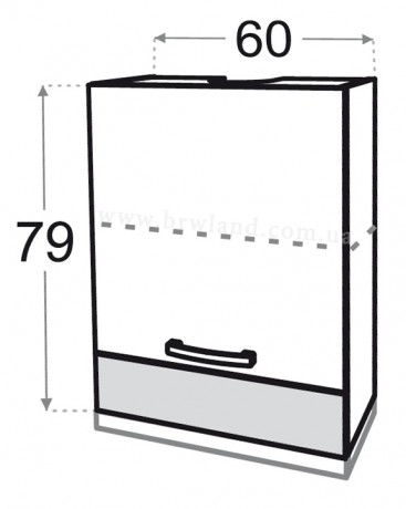 Skapis с вытяжкой W6.1/79P1 KAMDUO XL KAM
