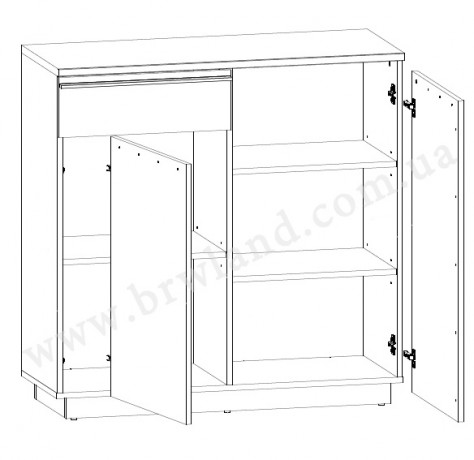 BRINDISI KOM2D1S/10/10 тумба BRW