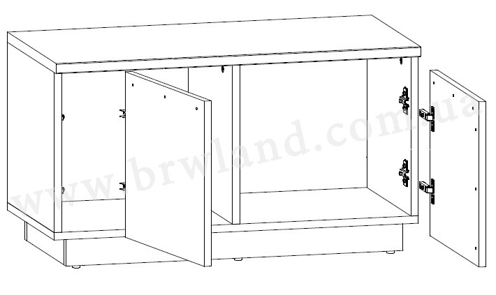 BRINDISI SFB2D/4/8 Apavu skapis BRW