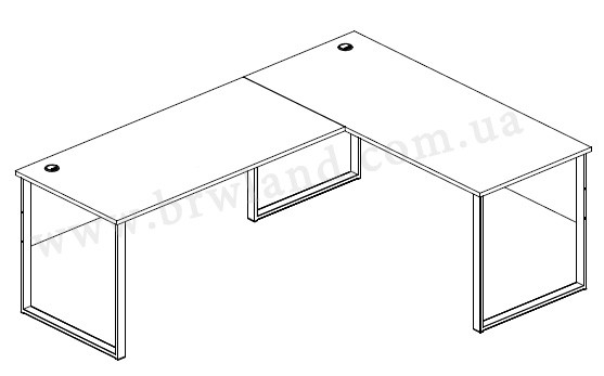 OFFICE LUX BIU/223/170 Rakstāmgalds угловой BRW