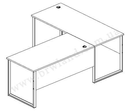 OFFICE LUX BIU/223/170 Rakstāmgalds угловой BRW