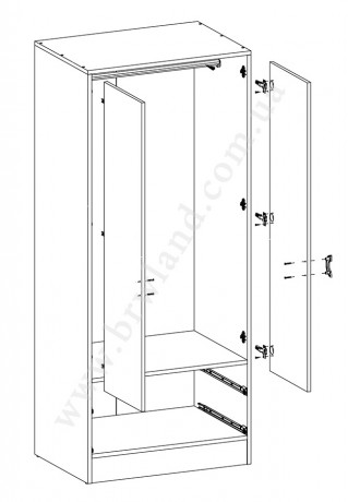 RINGO SZF2D2S/8/19 Skapis BRW