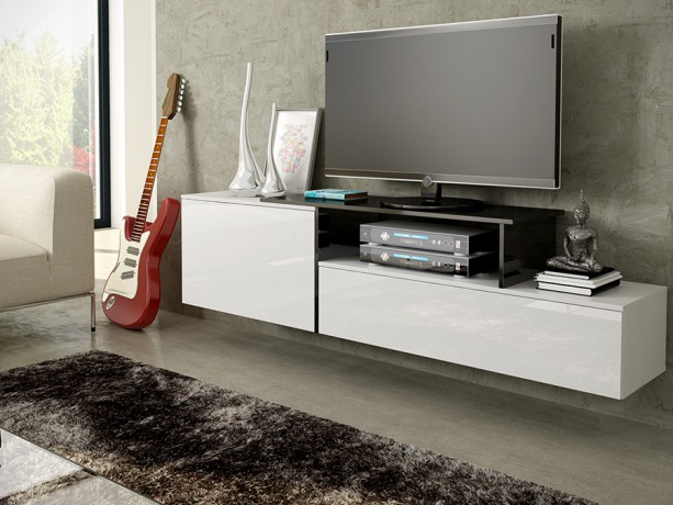 SIGMA 3 Tv-galdiņš белый/черный CAMA