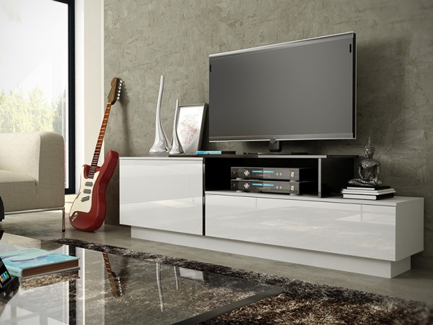 SIGMA 3 Tv-galdiņš белый/черный CAMA