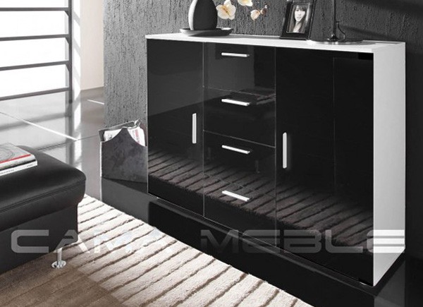 UNI BLACK Kumode белый/черный глянец CAMA