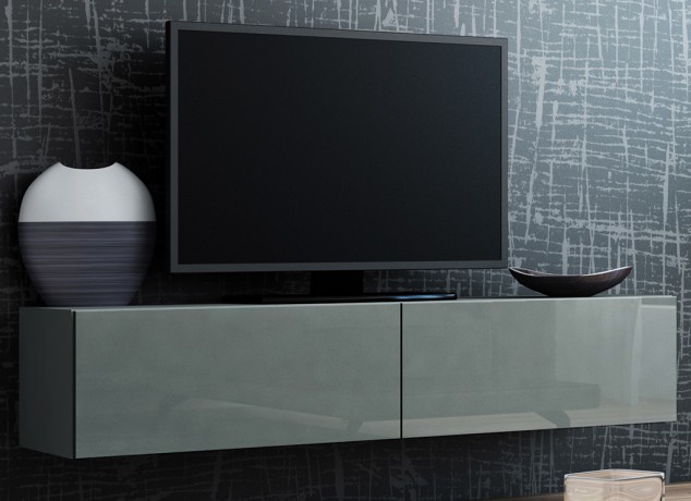 VIGO Tv-galdiņš 140 серый/серый глянец CAMA