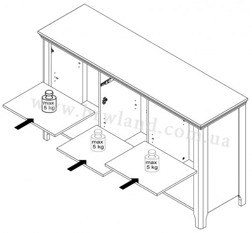 AXDK231-D47 Kumode ALEXANDRIA Forte (Komoda)