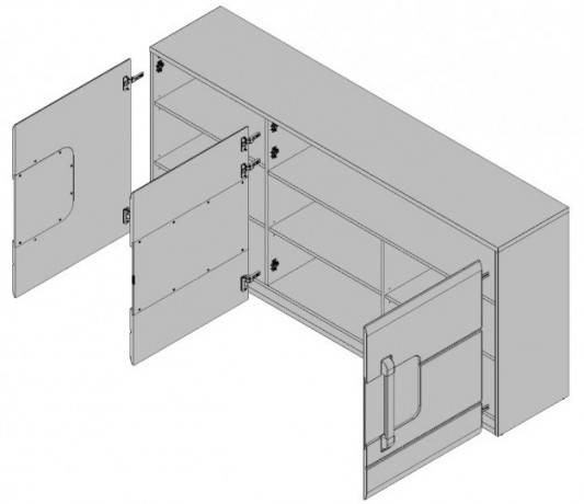 ATNK23B-P50 Kumode ATTENTION Forte (Komoda)