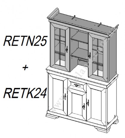 RETK24-D50 Kumode AVINION Forte (Komoda)