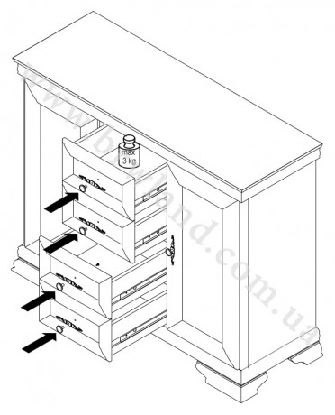 RETK25-D50 Kumode AVINION Forte (Komoda)