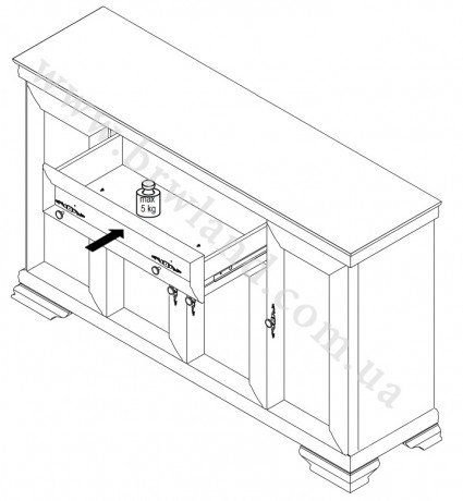 RETK28-D50 Kumode AVINION Forte (Komoda)