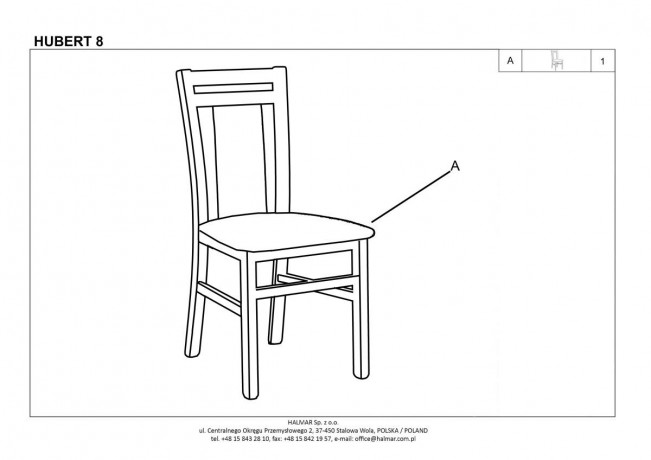 HUBERT 8 Krēsls HALMAR