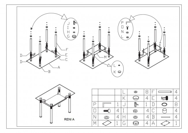 RENI A 65X120 galds SIGNAL