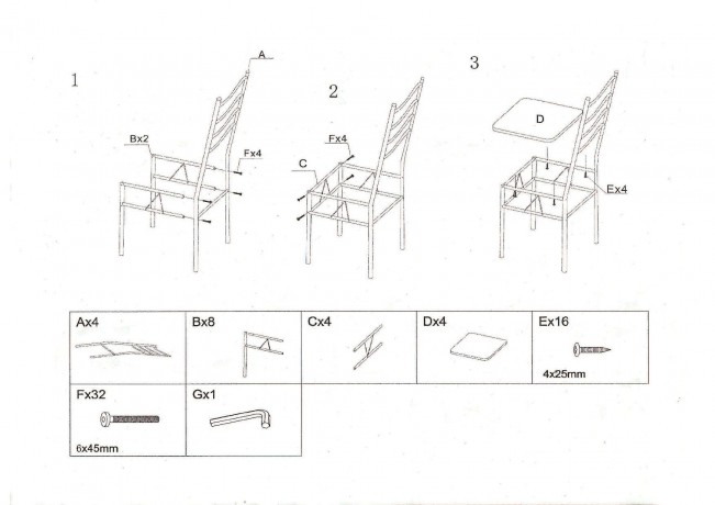 ESPRIT galds SIGNAL комплект 1+4