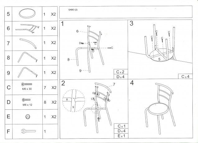 GABO galds SIGNAL комплект 1+2