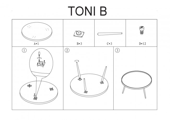 TONI B galds SIGNAL