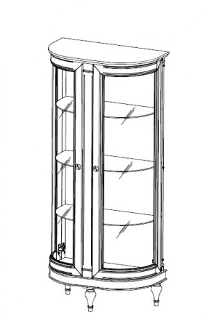 FLORENCJA Витрина FL-W3/4 Taranko