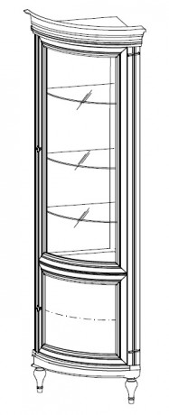 FLORENCJA Витрина угловая FL-W/N Taranko