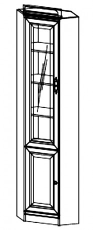 BARCELONA Стеллаж угловой BA-14 L/P Taranko