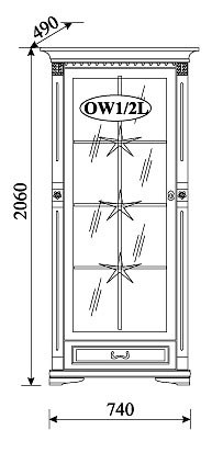 ORFEUSZ Витрина OW1/2L (левая) Taranko