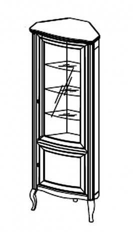 PRATO Витрина угловая PR-W/N Taranko