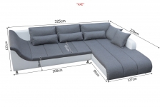 AXE izvelkamais stūra dīvāns