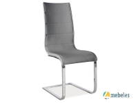 Krēsls H-668 pelēks/melns