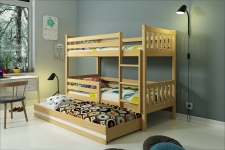 CARINO 190*80 trīsstāvu bērnu gulta