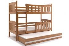 KUBUS trīsstāvu gulta (triple) 200x90