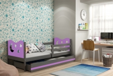 MIKO 190*80 vienvietīgā bērnu gulta - GRAFIT