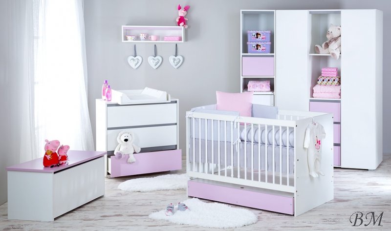 Dalia Pink mēbeļu komplekts bērnu istabai