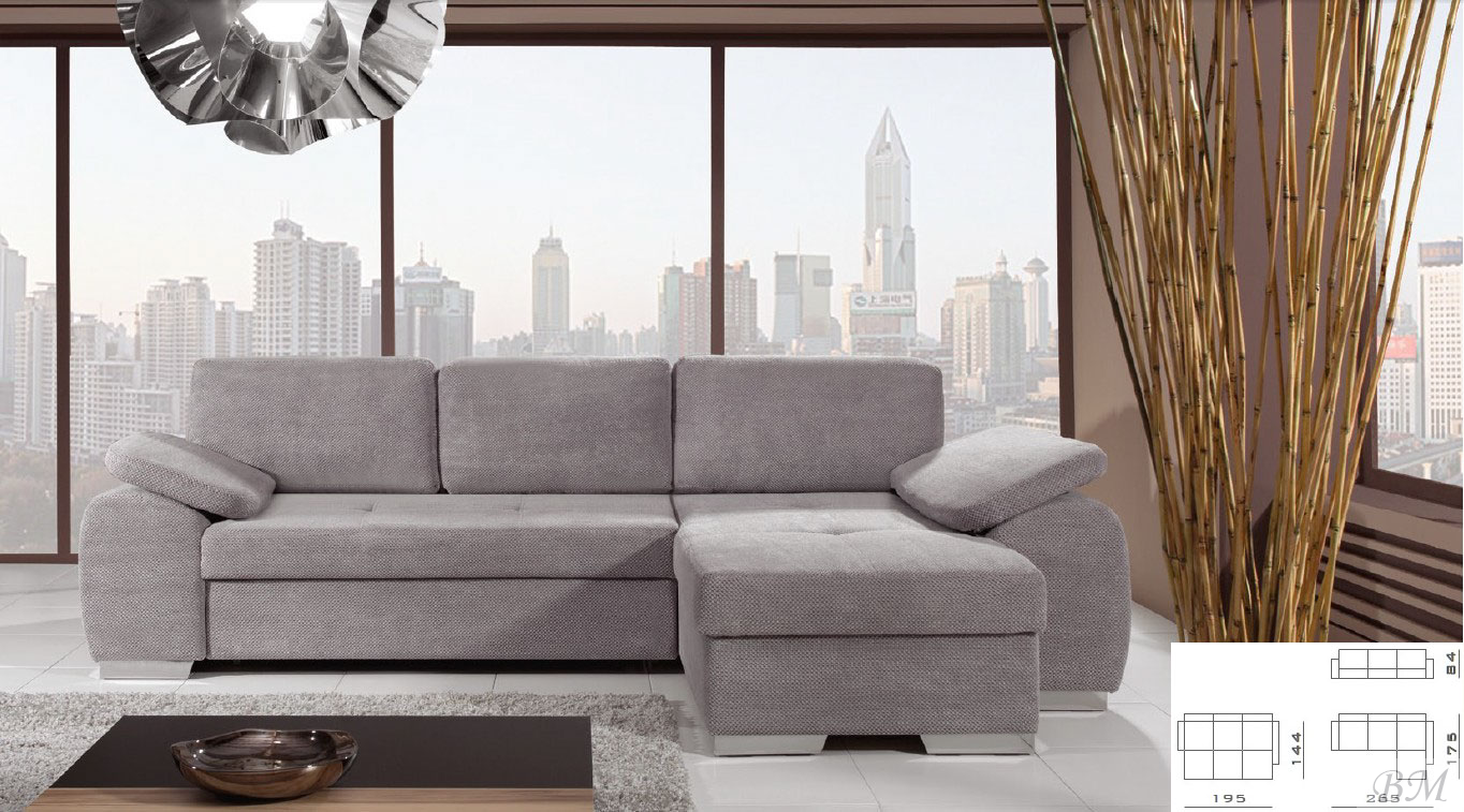 ENZO III izvelkamais stūra dīvāns
