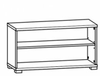 HOMELINE REG/4/8 Apavu skapis BRW