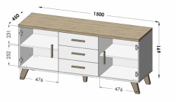 LOTTA Kumode 150 2D3S CAMA