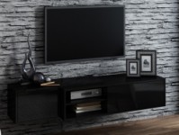SIGMA 1E Tv-galdiņš черный/черный глянец NIGHT CAMA