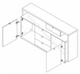 ALCK232-N40 Kumode ALCANO Forte (Komoda)