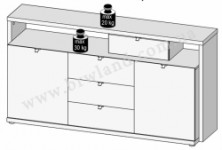 ALCK232-N40 Kumode ALCANO Forte (Komoda)