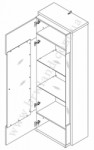 ALCV711L-N36 Витрина левая ALCANO Forte (Witryna L)