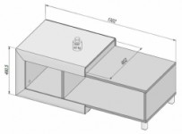 GNTT501-D39 Žurnālgaldiņš GENETIC Forte (Stolik okolicznosciowy)