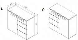 LTSK25-Q29 Kumode LATIS Forte (Komoda L/P)