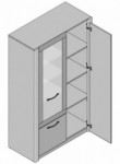 MDXV53R-D39 Витрина правая MAXIMUS Forte (Witryna P)