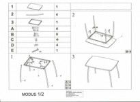 MODUS galds SIGNAL комплект 1+4