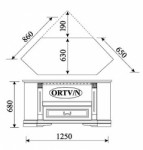 ORFEUSZ Тумба РТВ угловая O-RTV/N Taranko